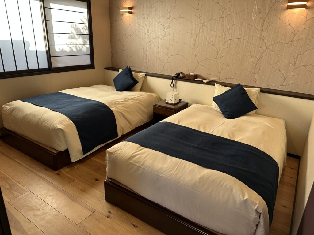 坐忘客室「二藍」の寝室